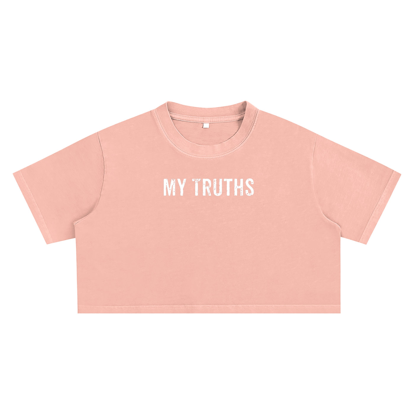 My Truths Snow Washed Crop Top