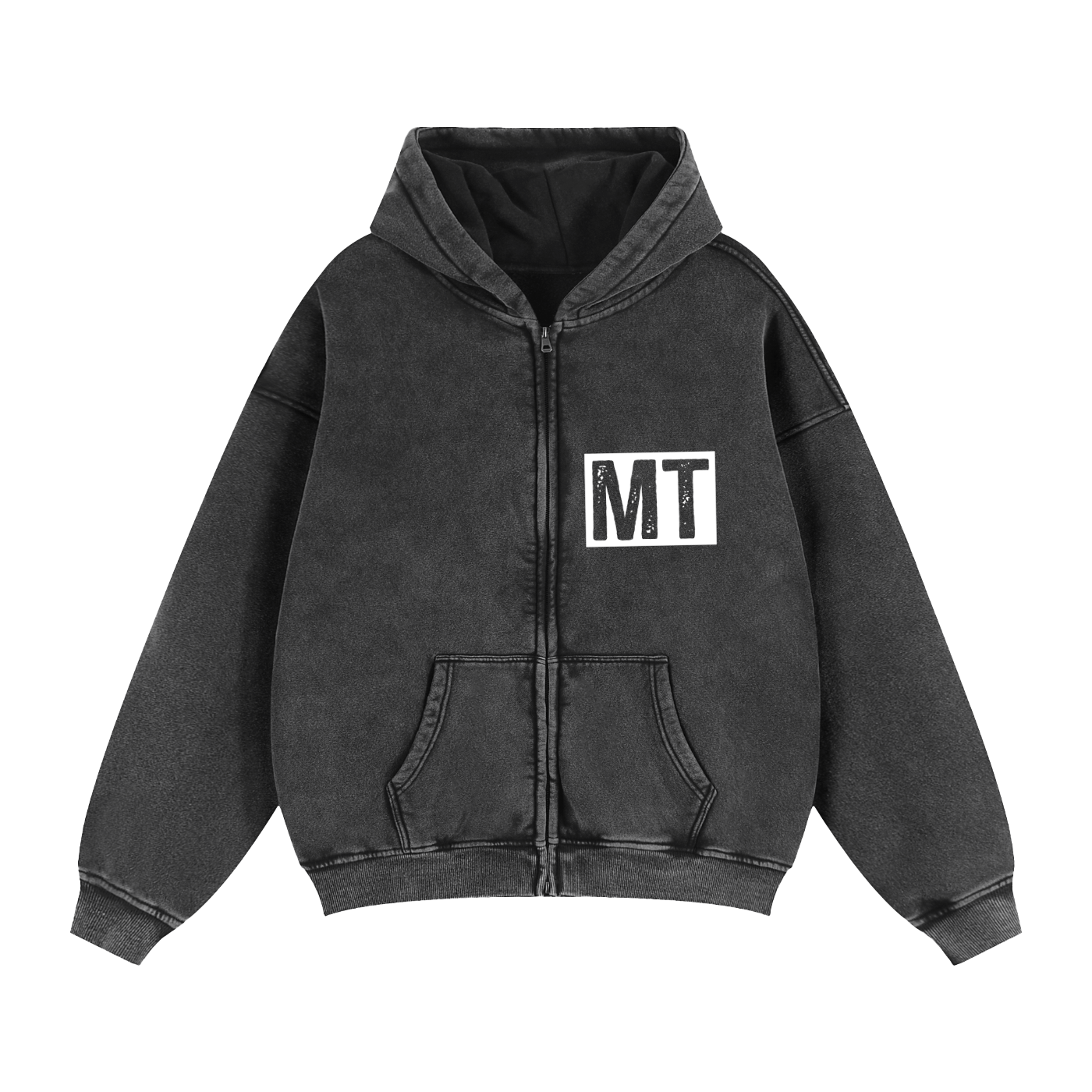 My Truths Zip-Through Boxy Fleece Hoodie