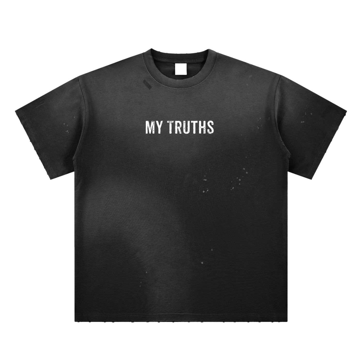 My Truths Hand-Frayed Sunfade Paint Splatter T-Shirt