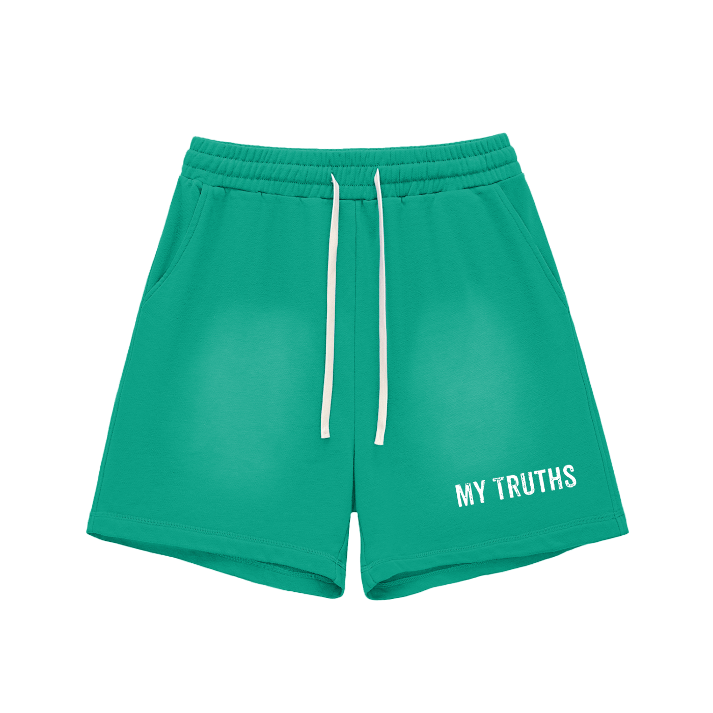 My Truths Sun Fade Raw Edge Cotton Shorts