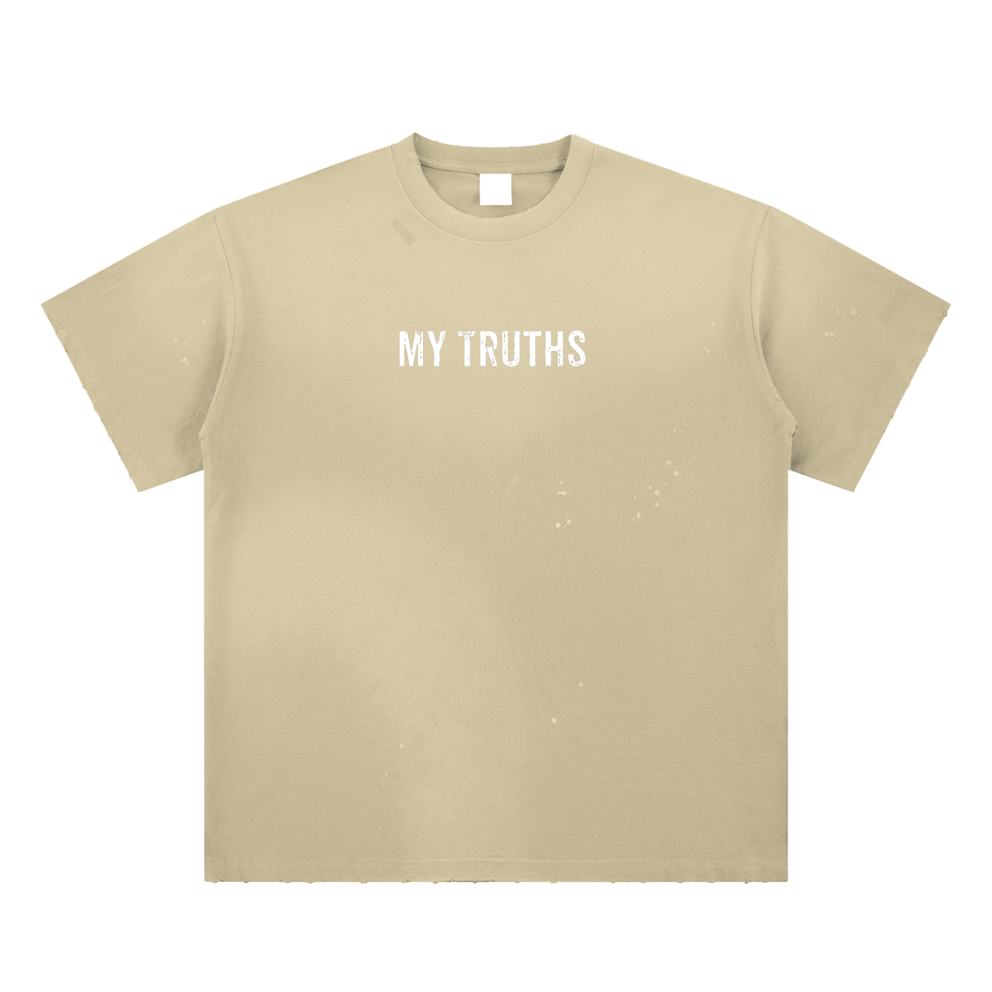 My Truths Hand-Frayed Sunfade Paint Splatter T-Shirt