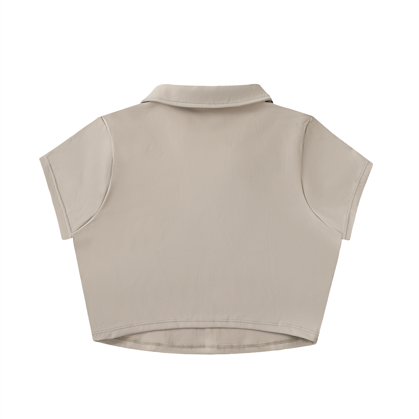 My Truths V-Neck Lapel Crop Top