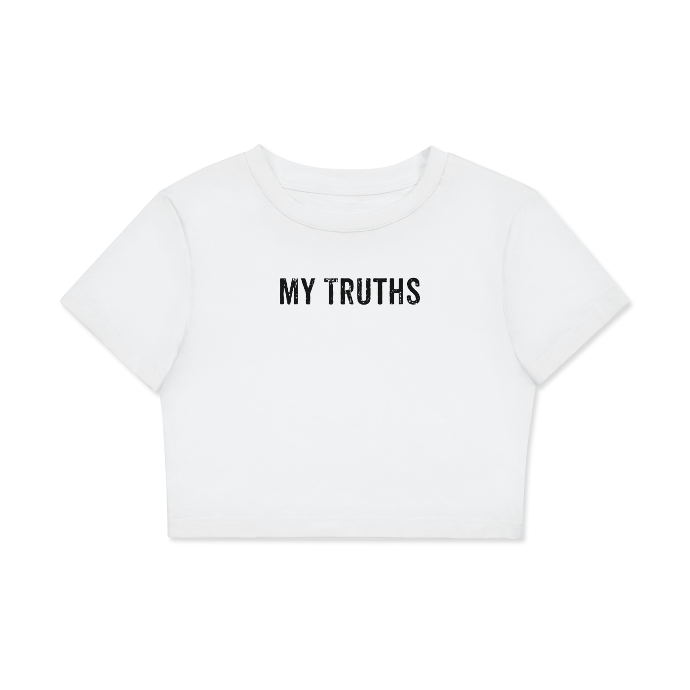 Pressure Makes Diamond Fitted Crop Tee