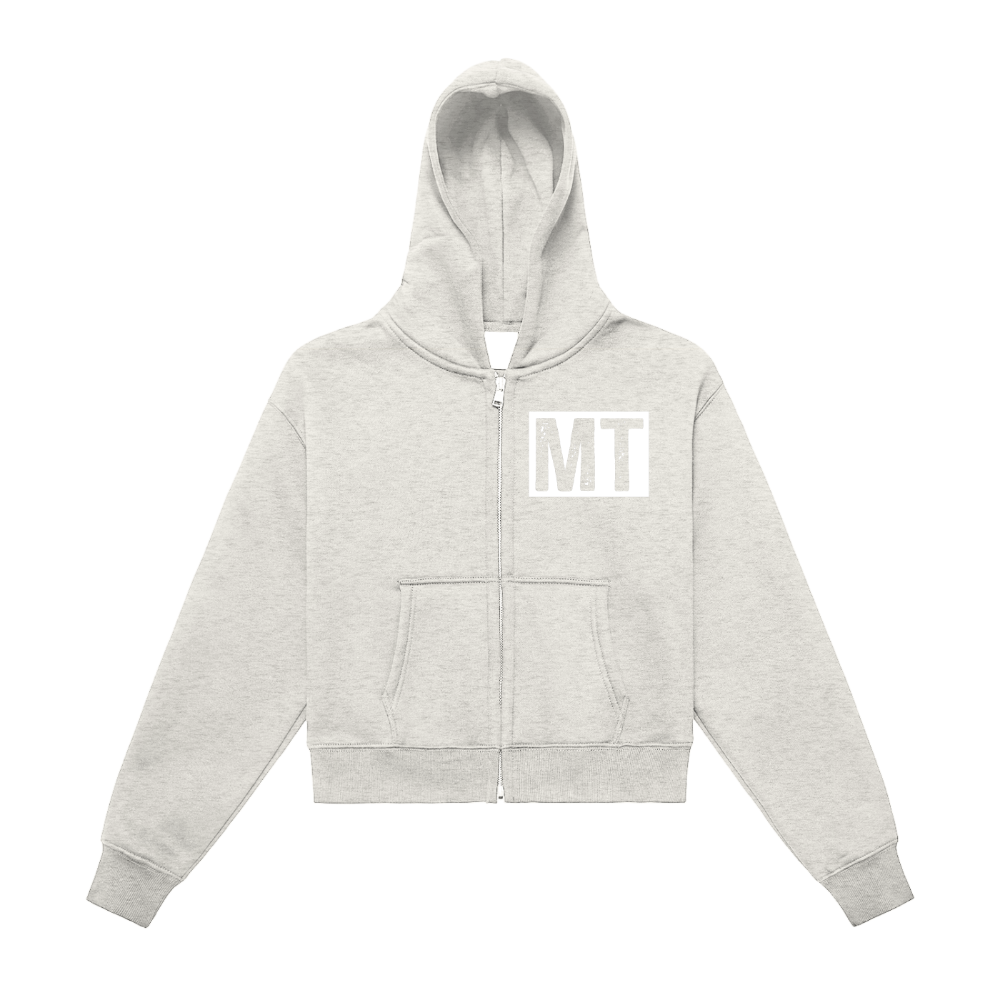 My truths Fleeced Zip-Up Cropped Hoodie