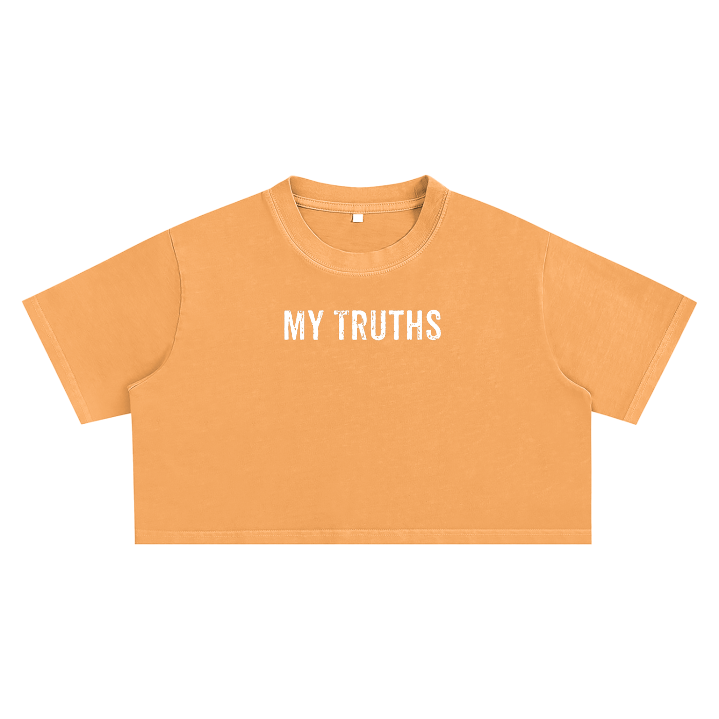 My Truths Snow Washed Crop Top