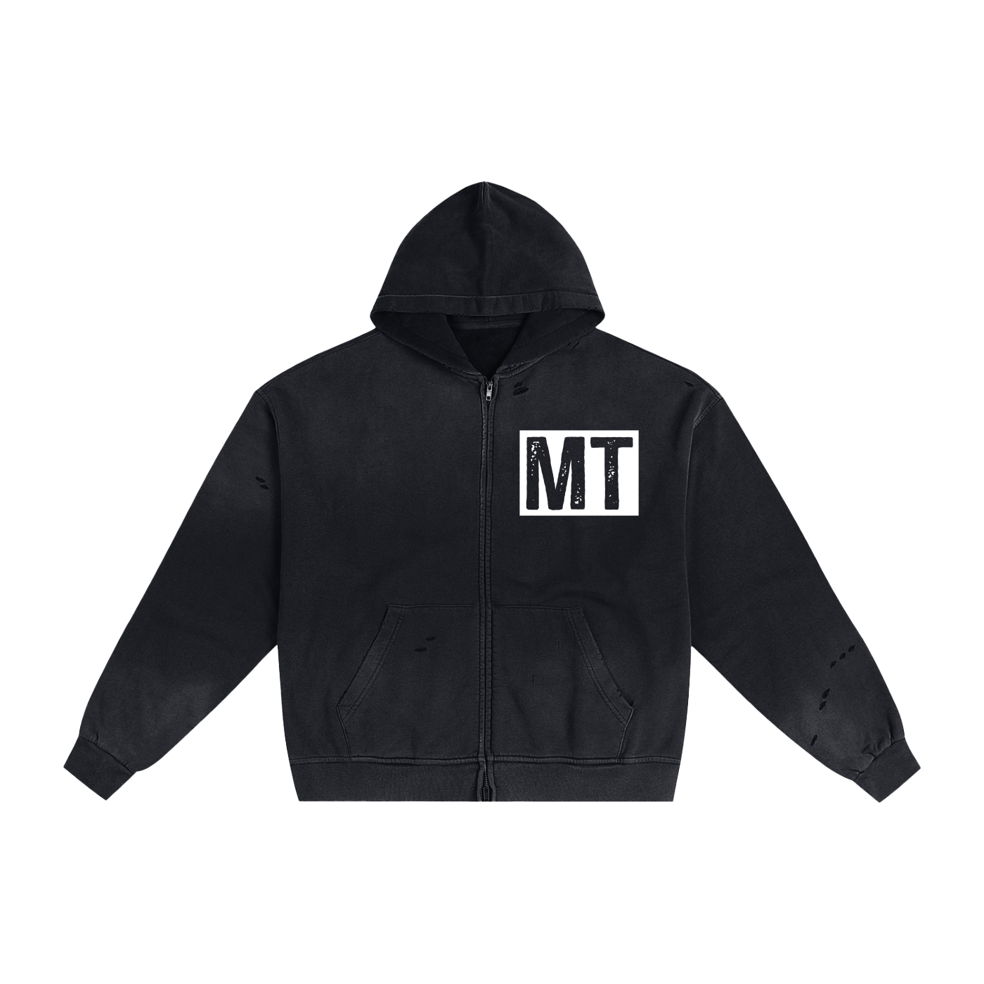 My Truths Hand-Frayed Sunfade Zip Hoodie