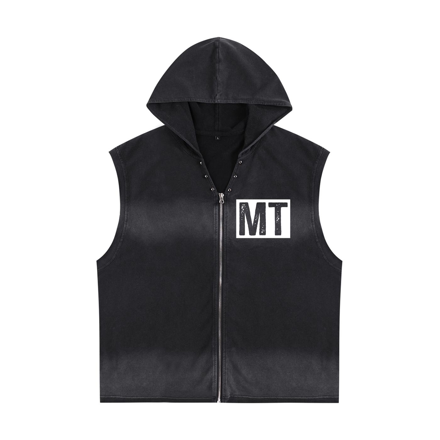 My Truths Vintage Washed Zip-Up Hooded Tank Top