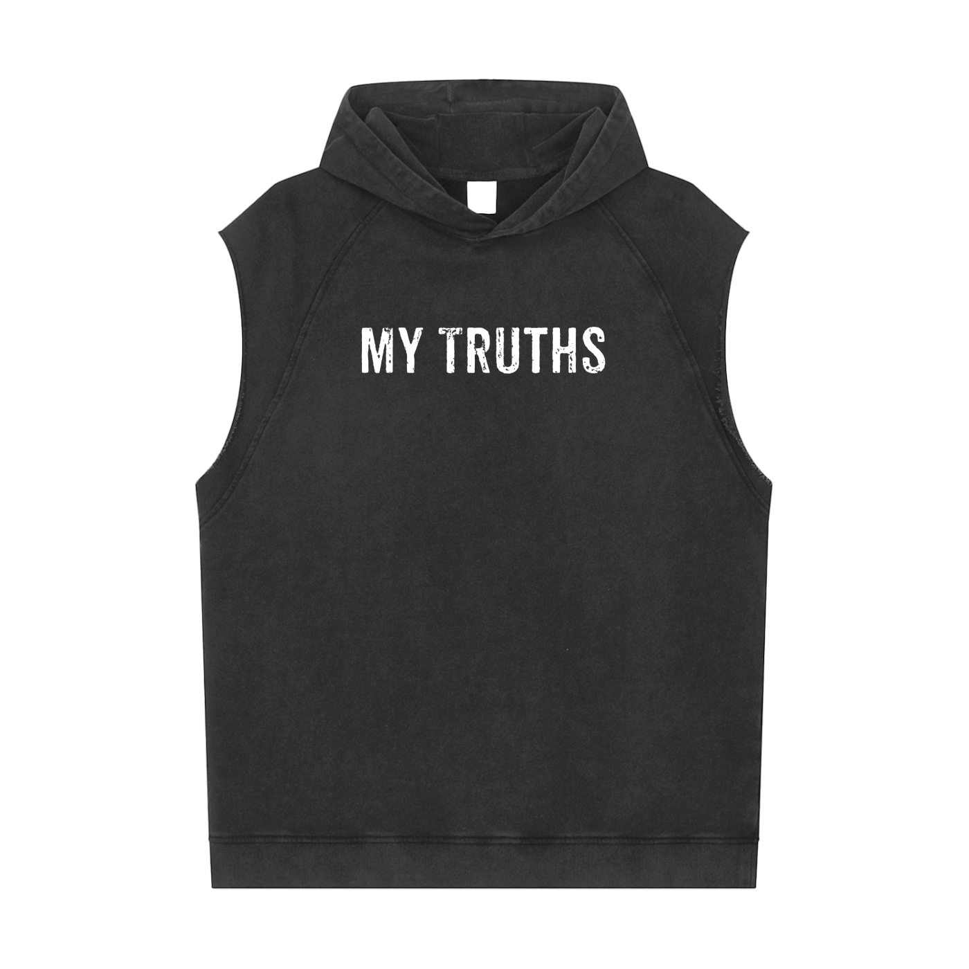 My Truths Snow Washed Sleeveless Hoodie