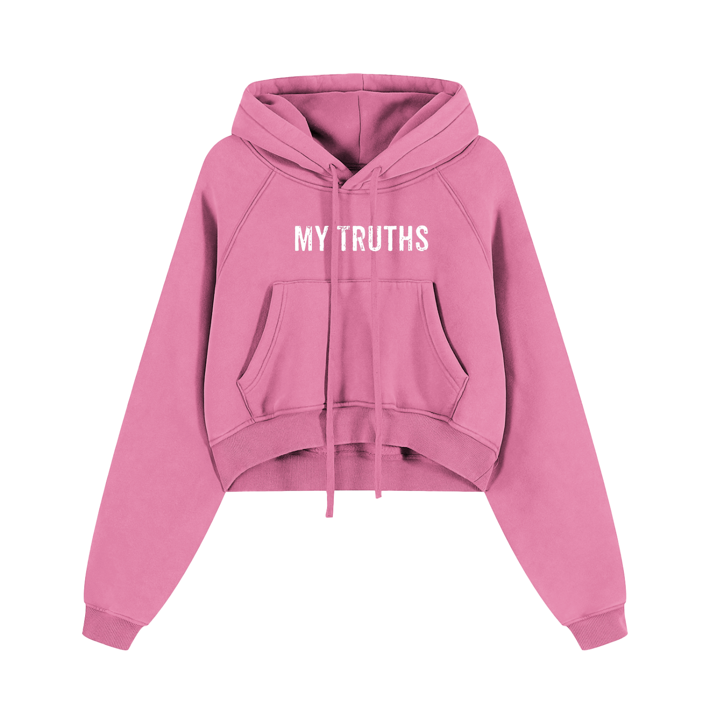 My Truths Snow Washed Cropped Hoodie