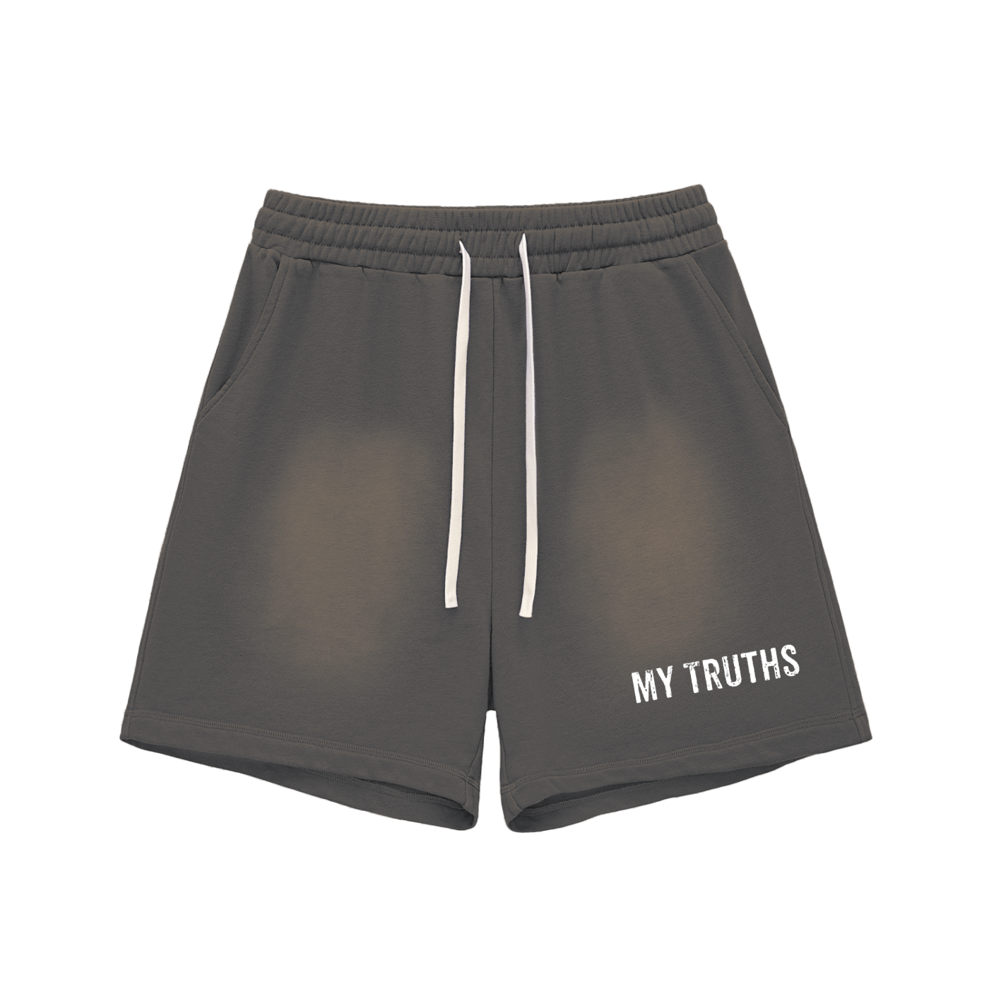 My Truths Sun Fade Raw Edge Cotton Shorts