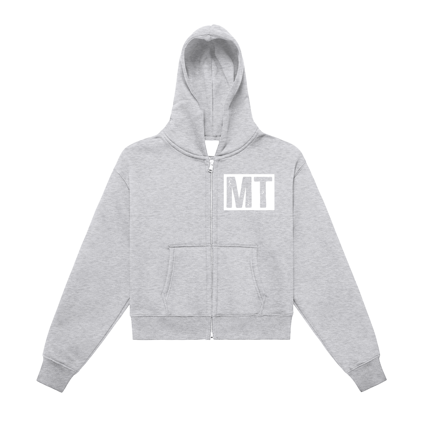 My truths Fleeced Zip-Up Cropped Hoodie