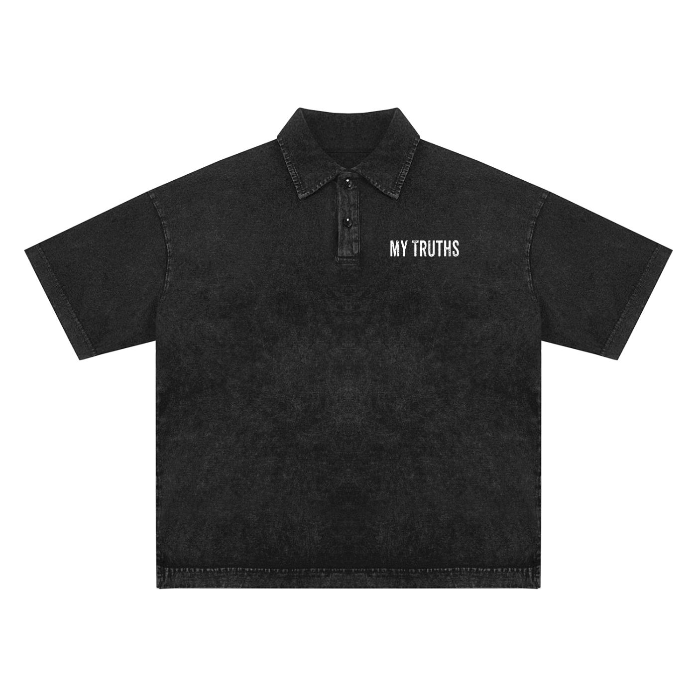 My Truths Heavyweight Snow-Washed Polo T-Shirt