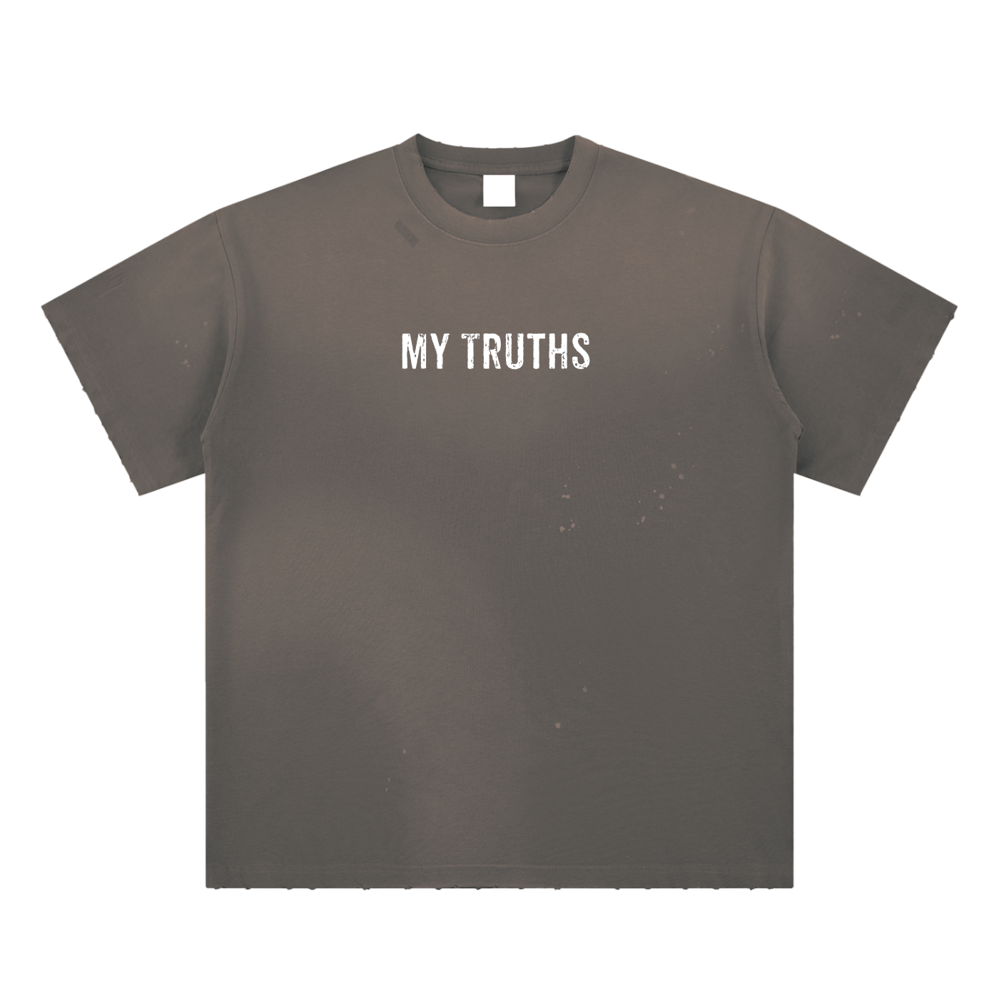 My Truths Hand-Frayed Sunfade Paint Splatter T-Shirt