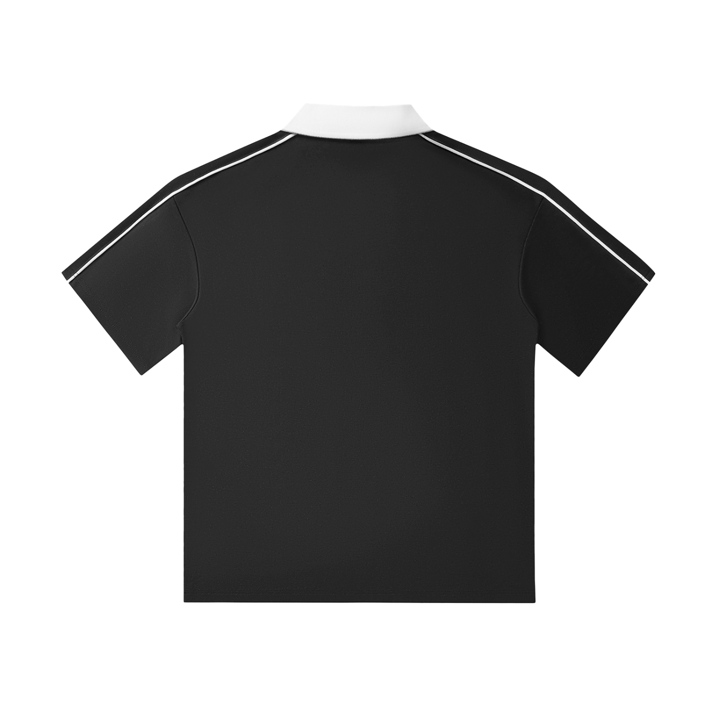 My Truths Contrast Collar Short-Sleeve Polo Shirt