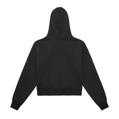My truths Fleeced Zip-Up Cropped Hoodie