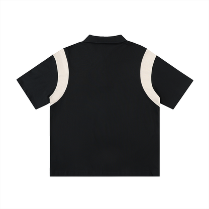 My Truths Contrast Panel Cotton Polo Shirt