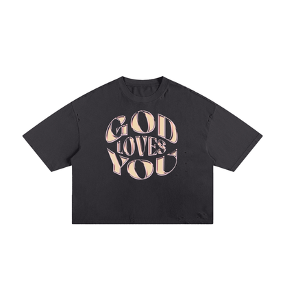 God Loves You Boxy Tee