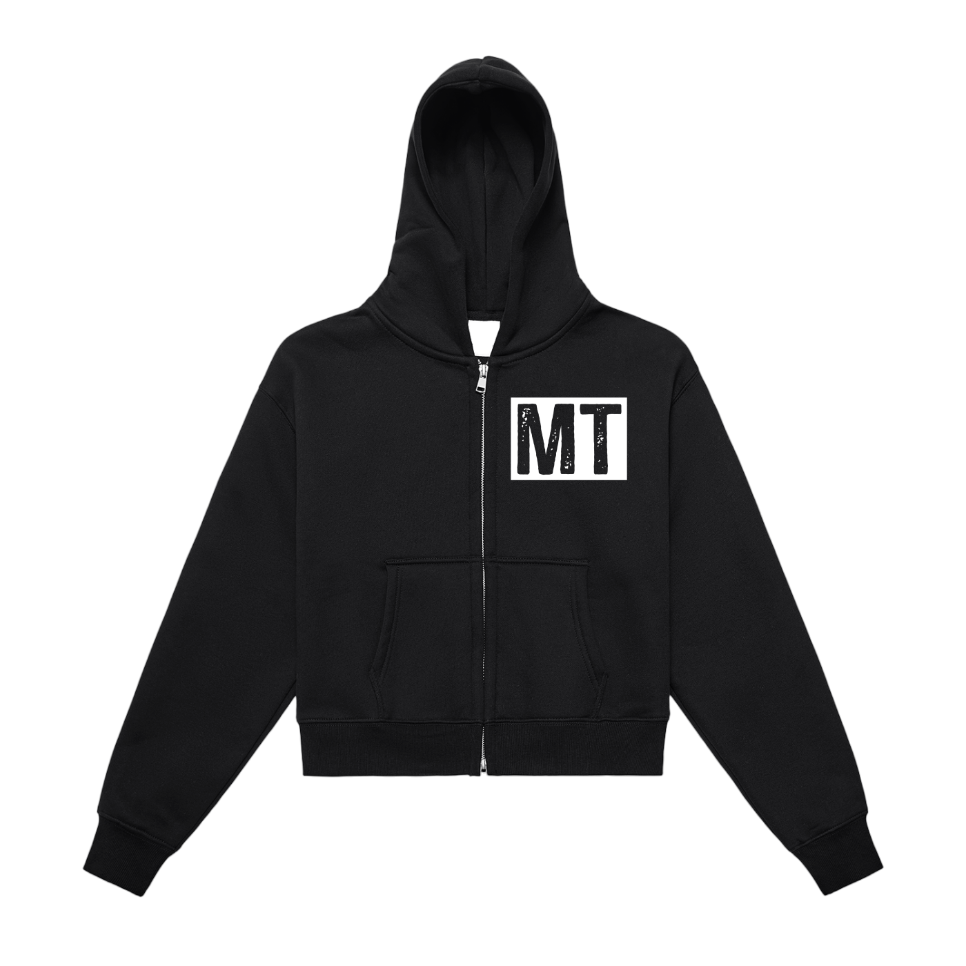 My truths Fleeced Zip-Up Cropped Hoodie
