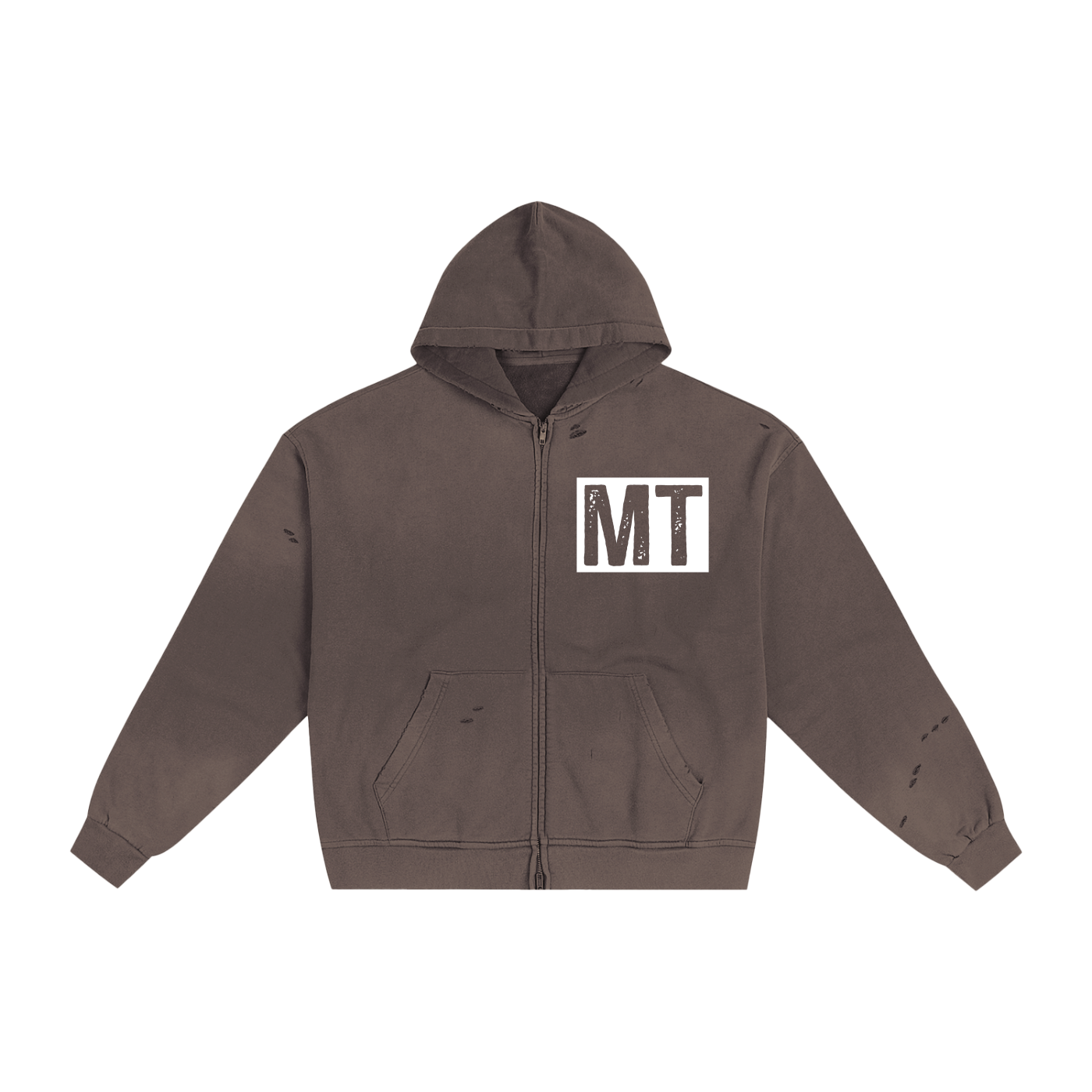My Truths Hand-Frayed Sunfade Zip Hoodie