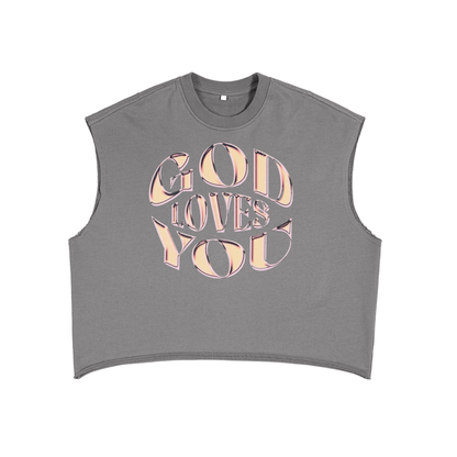 God Loves You Boxy Tank Top