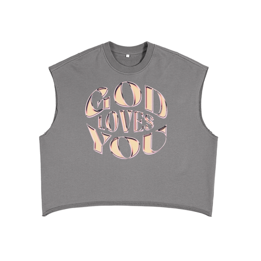 God Loves You Boxy Tank Top