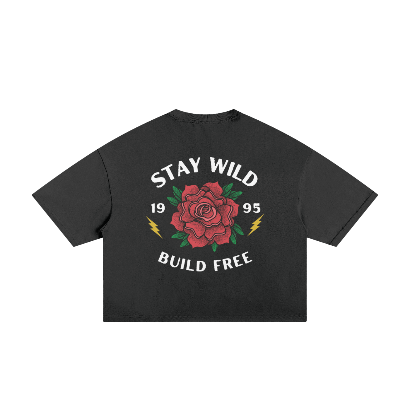 Stay Wild Build Free Boxy Tee