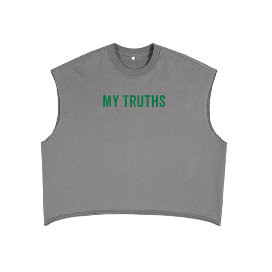 My Truths Boxy Tank Top (Green)