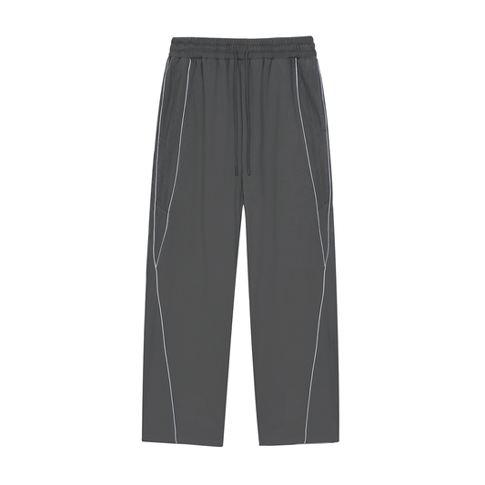 My Truths Reflection Striped Straight-Leg Sweatpants