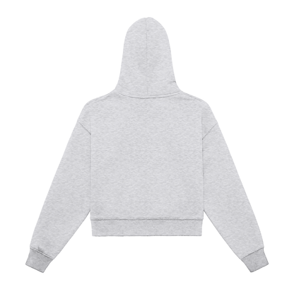 My truths Fleeced Zip-Up Cropped Hoodie