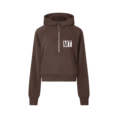 My Truths Cropped Half-Zip Hoodie