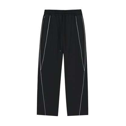 My Truths Reflection Striped Straight-Leg Sweatpants