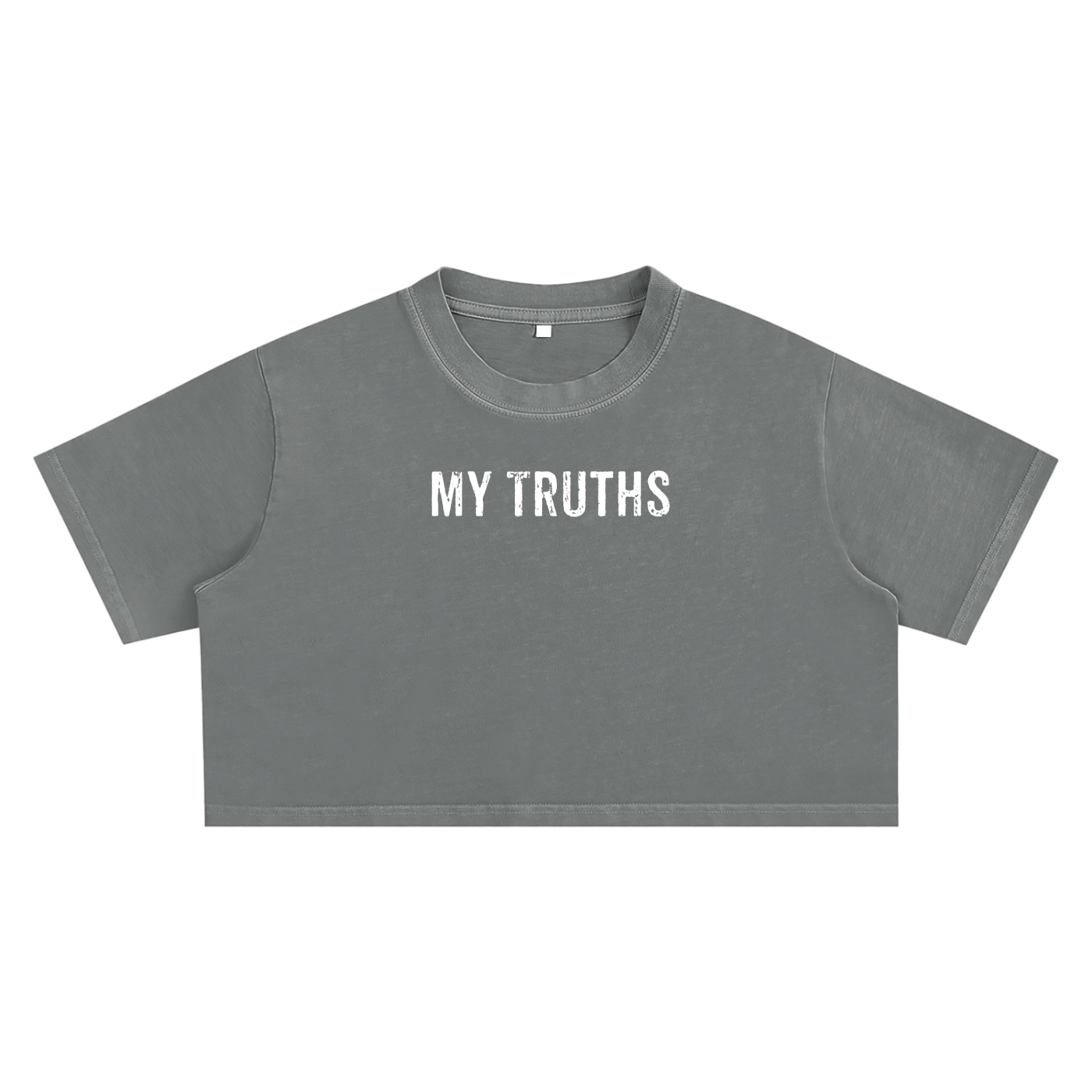 My Truths Snow Washed Crop Top