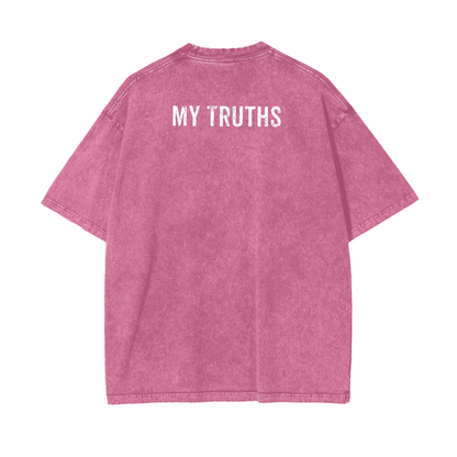 Rose Oversize Snow Washed T-Shirt