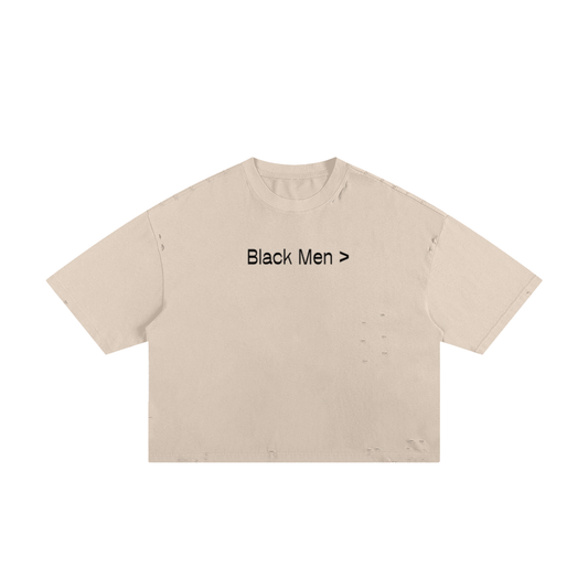 Black Men Boxy Tee