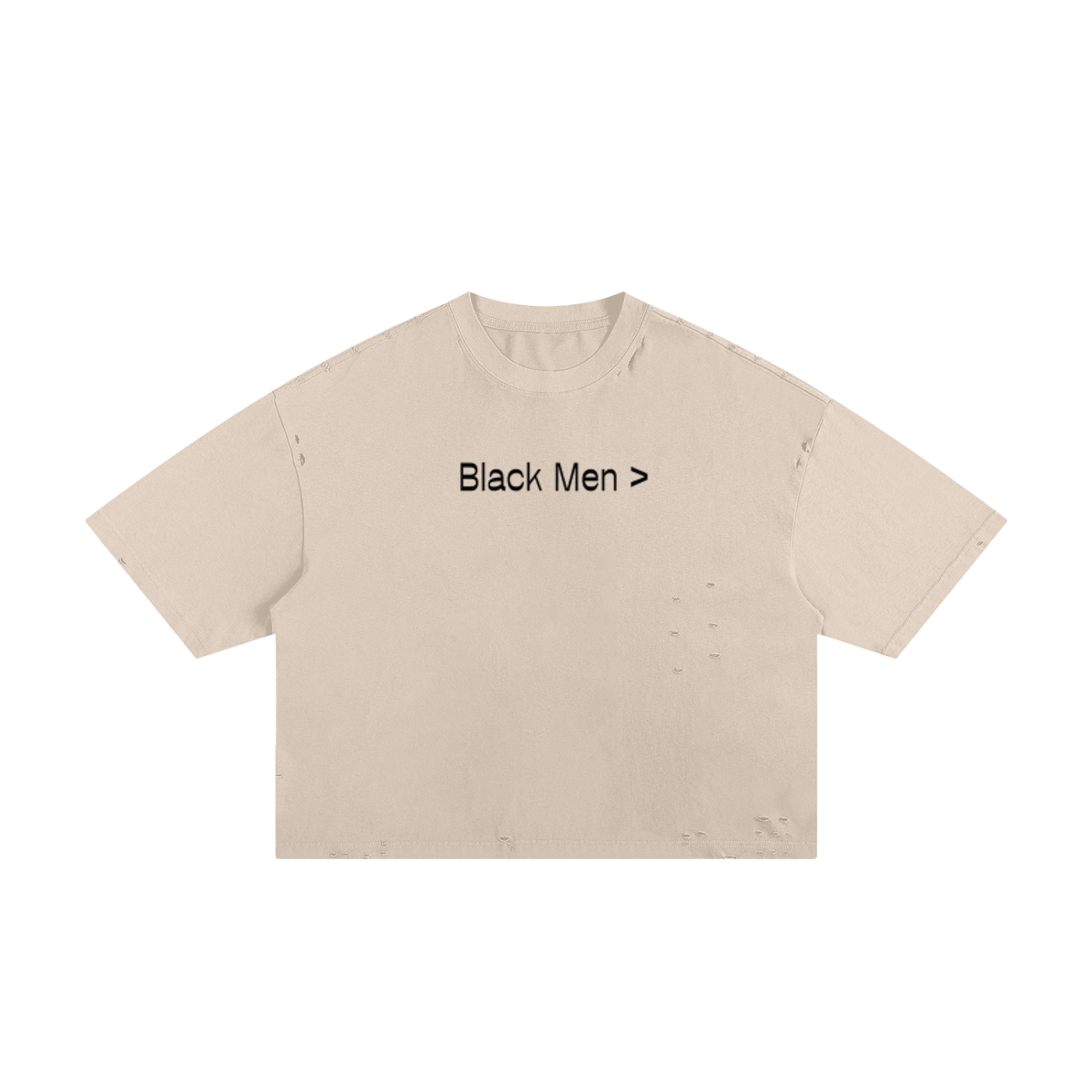 Black Men Boxy Tee
