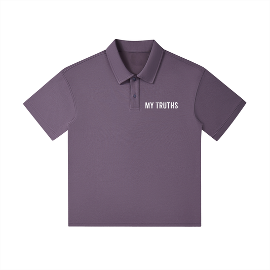 My Truths Drop Shoulder Short-Sleeve Polo