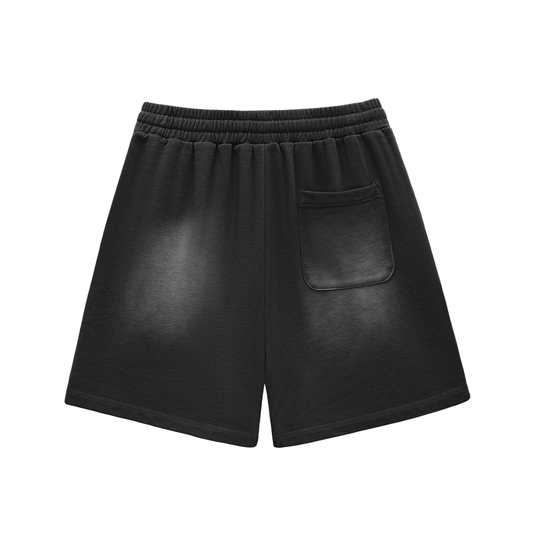 My Truths Sun Fade Raw Edge Cotton Shorts
