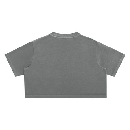 My Truths Snow Washed Crop Top