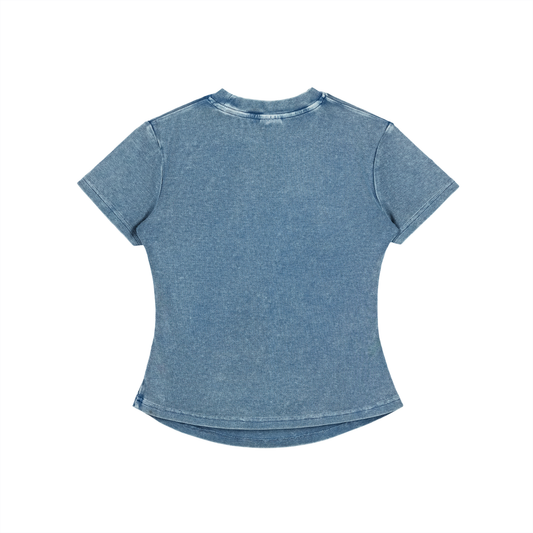 My Truths Vintaged-Wash Bodycon Cotton T-Shirt