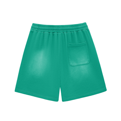 My Truths Sun Fade Raw Edge Cotton Shorts