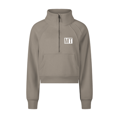 My Truths Cropped Half-Zip Sweatshirt
