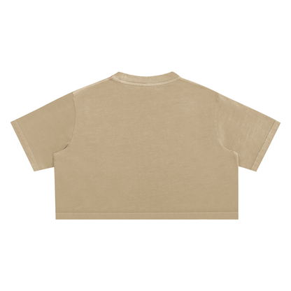 My Truths Snow Washed Crop Top
