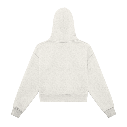 My truths Fleeced Zip-Up Cropped Hoodie